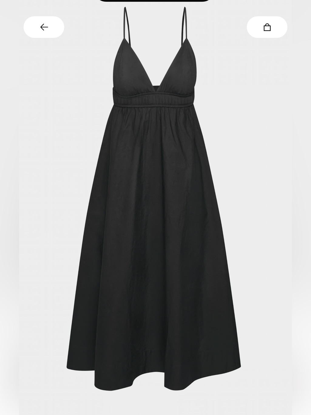Aritzia | Black Babaton Encourage Poplin Dress